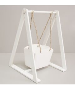 Кашпо "Качели" пакет белый, 300*400*200 мм