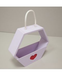 Кашпо "Лейка в горошек" маленькая желтый, красный 240*140*180 мм