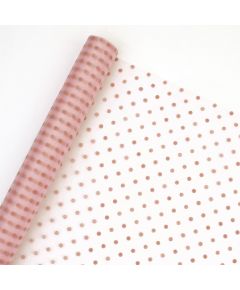 органза с рисунком "горох" (светло-розовый), Цвет: светло-розовый