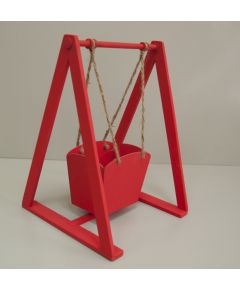 Кашпо "Качели" пакет красный, 300*400*200 мм