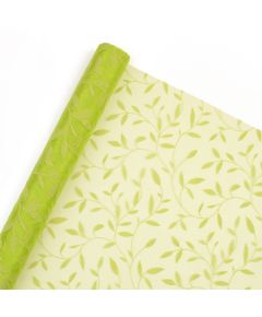 органза с рисунком "лето" (светло-зелёный), Цвет: светло-зелёный