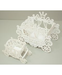 Кашпо "Карета" стандарт белый 300*160*230 мм