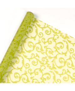 органза с рисунком "орнамент" (светло-зелёный), Цвет: светло-зелёный