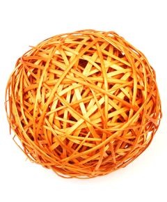 шар из лозы (оранжевый), Цвет: оранжевый