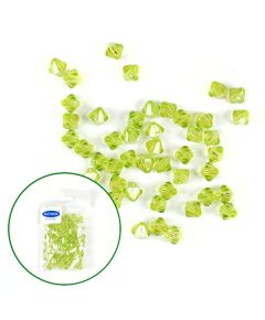 кристаллы "ромб" (салатово-лимонный), Цвет: салатово-лимонный