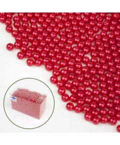 бусы перламутровые (светло-красный), Цвет: светло-красный