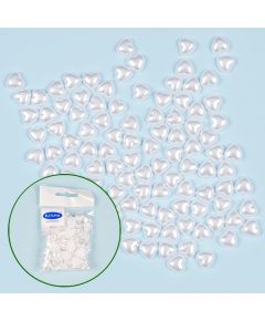 бусы половинчатые "сердца" (белый), Цвет: белый