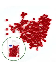 бусы перламутровые (красный), Цвет: красный