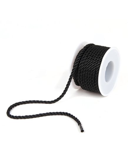 шнур плетёный (чёрный), Цвет: чёрный