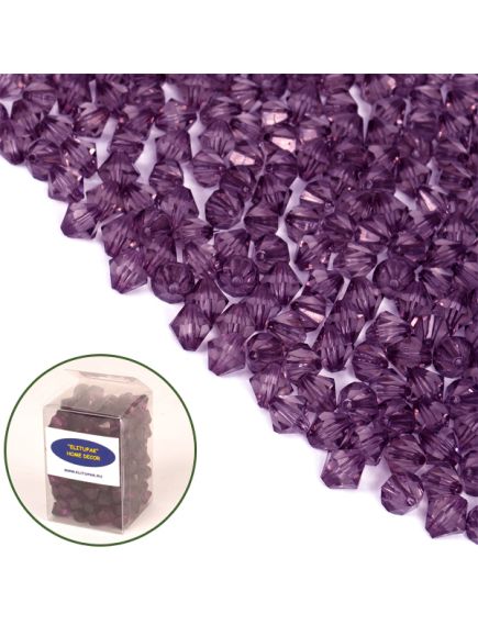 кристаллы "ромб" (фиолетовый), Цвет: фиолетовый