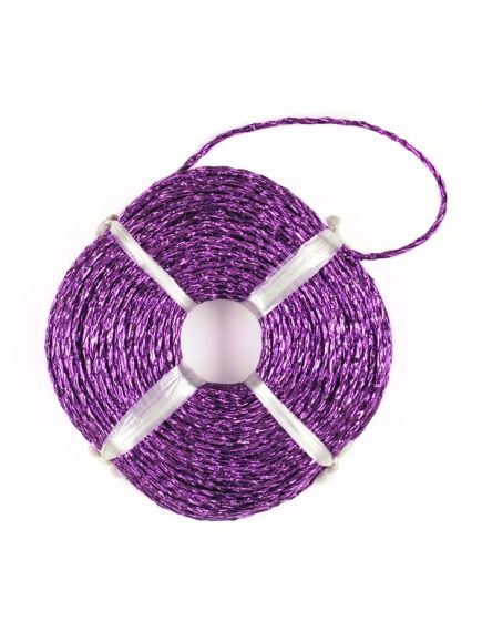 верёвка металлизированная 4 мм (фиолетовый), Цвет: фиолетовый