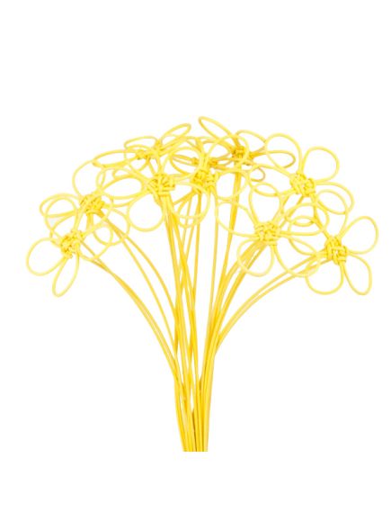 цветы на пике (жёлтый), Цвет: жёлтый