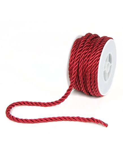 шнур плетёный (бордовый), Цвет: бордовый