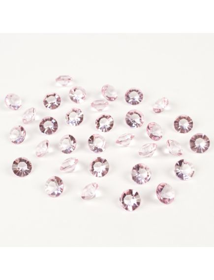 кристаллы "бриллианты" (розовый), Цвет: розовый