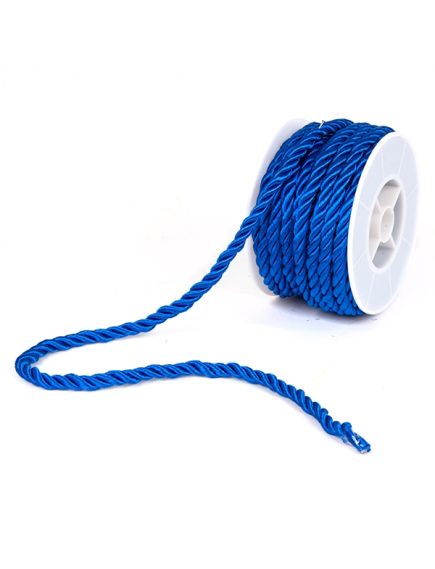 шнур плетёный (синий), Цвет: синий