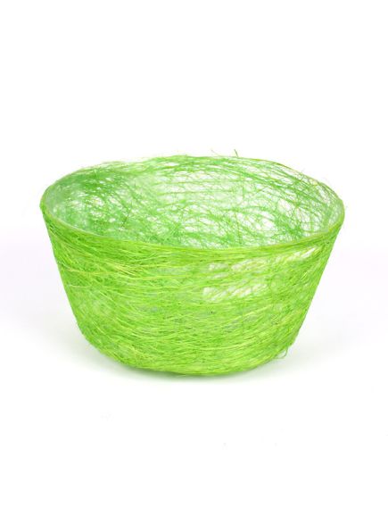 кашпо из сизаля круглое "диффенбахия" (светло-зелёный), Цвет: светло-зелёный