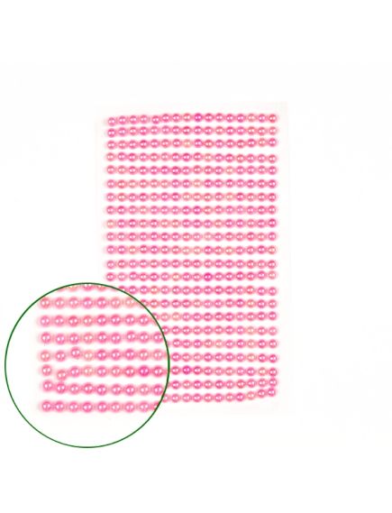 половинки бусин на подложке (розовый), Цвет: розовый