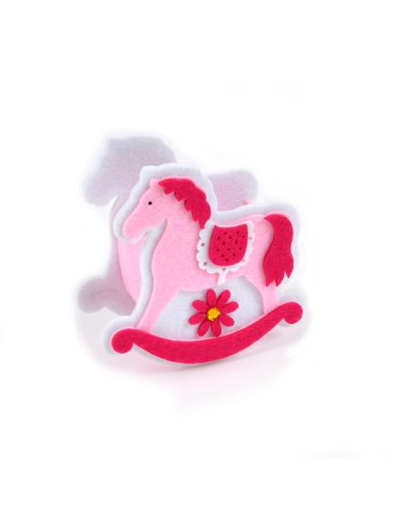 кашпо "детская лошадка" (розовый), Цвет: розовый