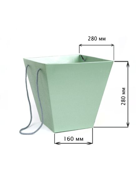 коробка для букетов "премиум" (зелёный), Цвет: зелёный