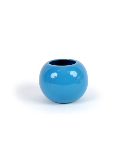 ваза "шаровая" 12*14 см (голубой), Цвет: голубой
