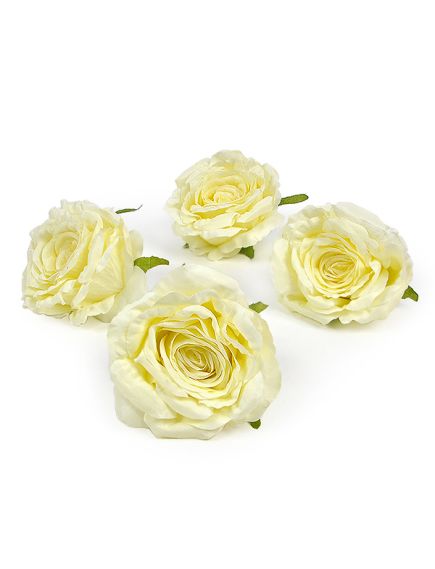 цветки крупной розы (кремовый), Цвет: кремовый