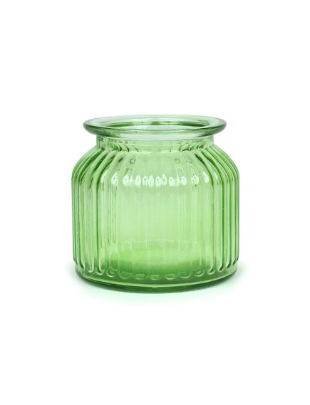 ваза стеклянная "шеби шик" малая h=100 мм, d=95 мм (зелёный), Цвет: зелёный