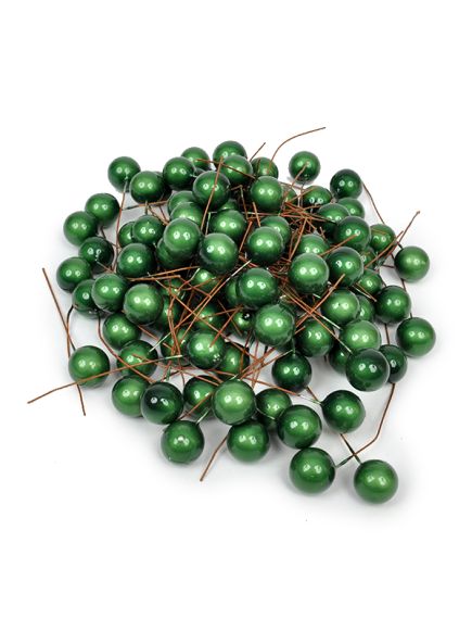 шарики жемчужные на пике (зелёный), Цвет: зелёный