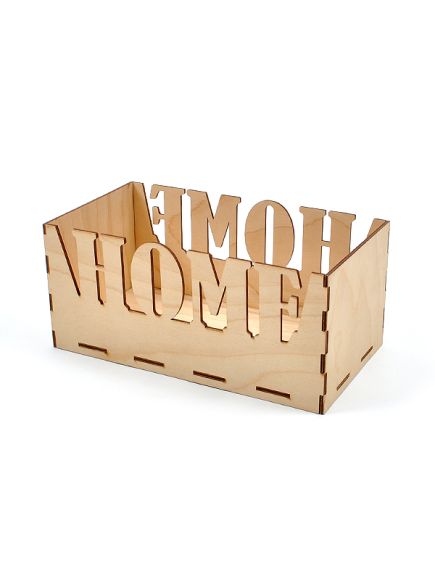 ящик деревянный декоративный "Home" (1 шт)