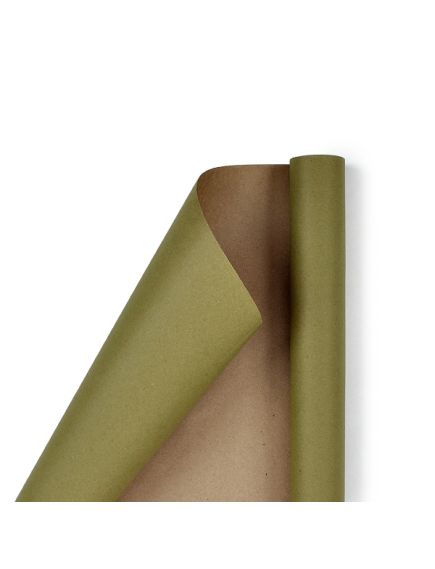 крафтовая бумага однотонная (хаки на коричневом), Цвет: хаки на коричневом