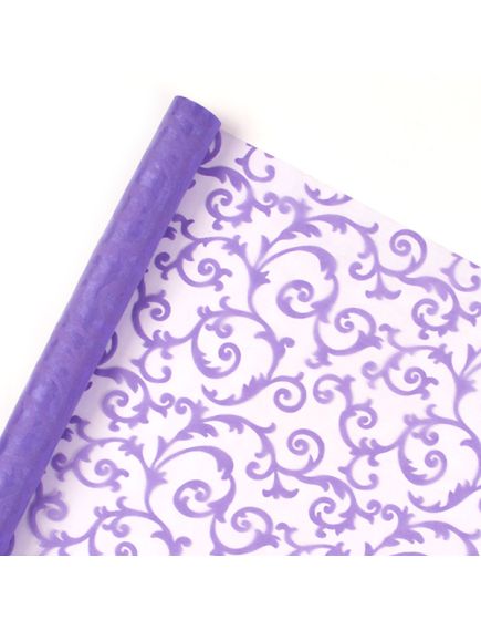 органза с рисунком "орнамент" (фиолетовый), Цвет: фиолетовый
