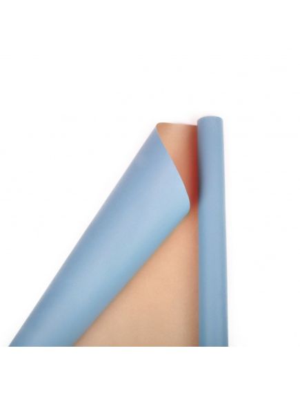 крафтовая бумага однотонная (синий на коричневом), Цвет: синий на коричневом