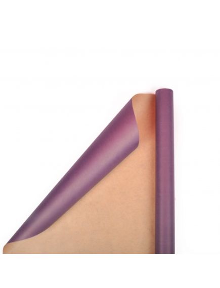 крафтовая бумага однотонная (фиолетовый на коричневом), Цвет: фиолетовый на коричневом