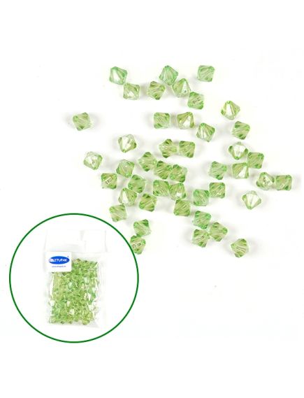 кристаллы "ромб" (зелёный), Цвет: зелёный