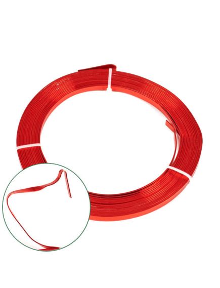 проволока бонсайная плоская (красный), Цвет: красный