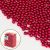 бусы металлизированные (красный), Цвет: красный